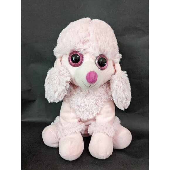 Goffa Pink Poodle  dog plush stuffed animal  toy 12" - Picture 1 of 8